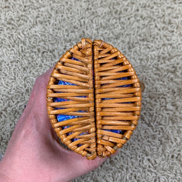 NWT Lilly Pulitzer GWP wicker case boca blue sailabration - Picture 5 of 6